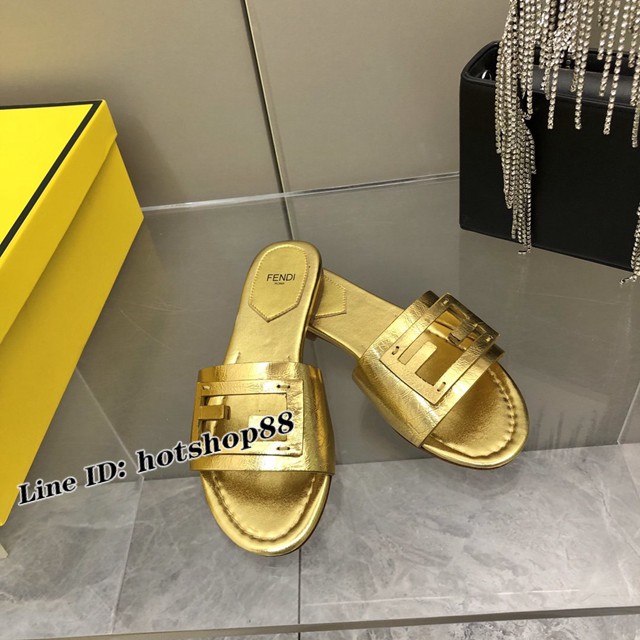 Fendi芬迪First鞋 頂級原版貨女士平底拖鞋 dx3251